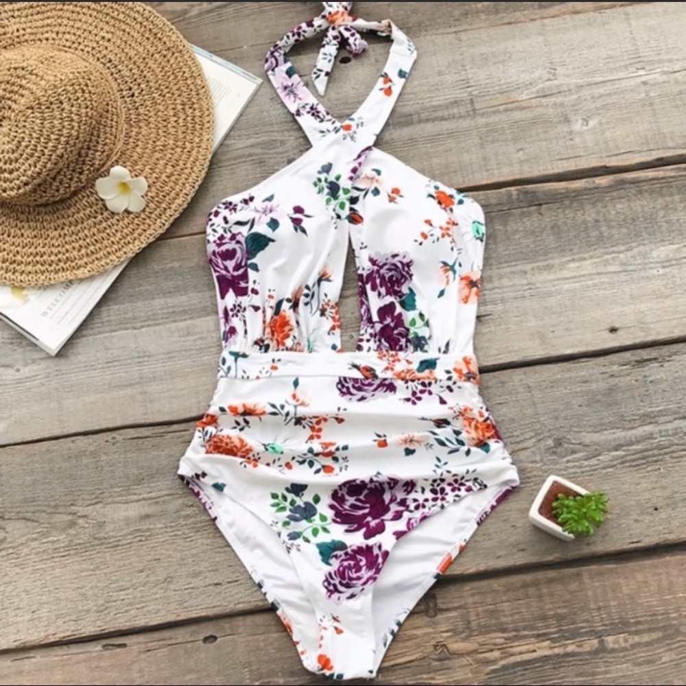 Floral One Piece Swimsuit